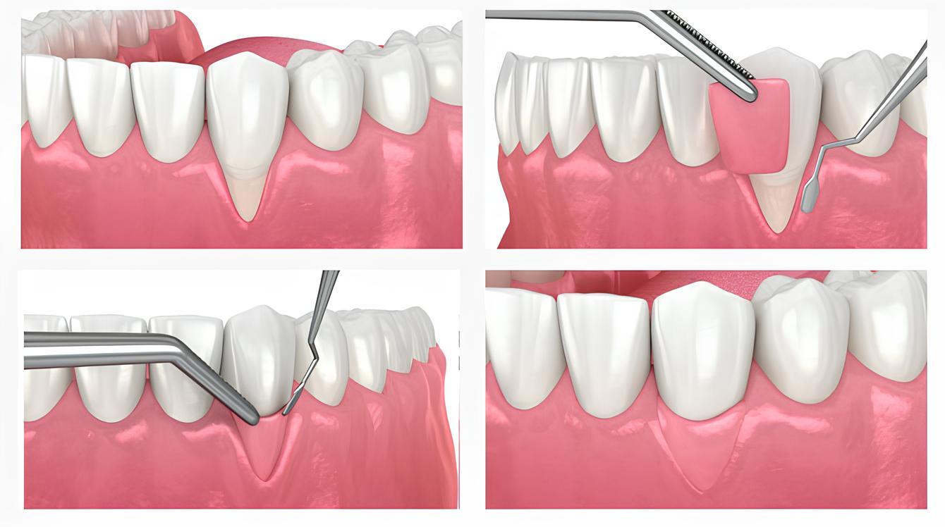 Этапы гингивопластики десны
